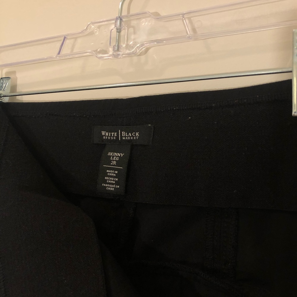 WHBM Size 2 Skinny Leg High Waisted Side Zip Pants